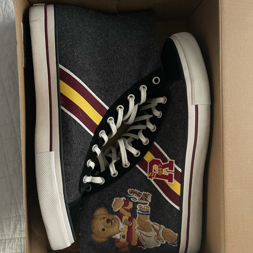 Vintage polo high top sneakers